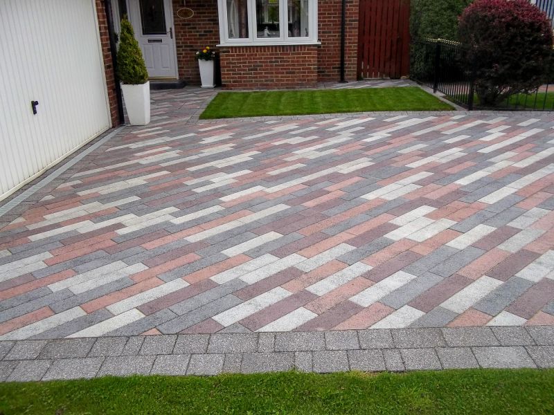 Patterned Paver Driveway